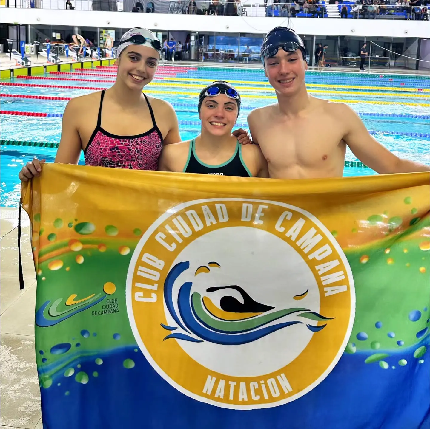 Sánchez, Ferreyra y Magnana compitieron en 17 pruebas del Campeonato Nacional de Natación Juvenil
