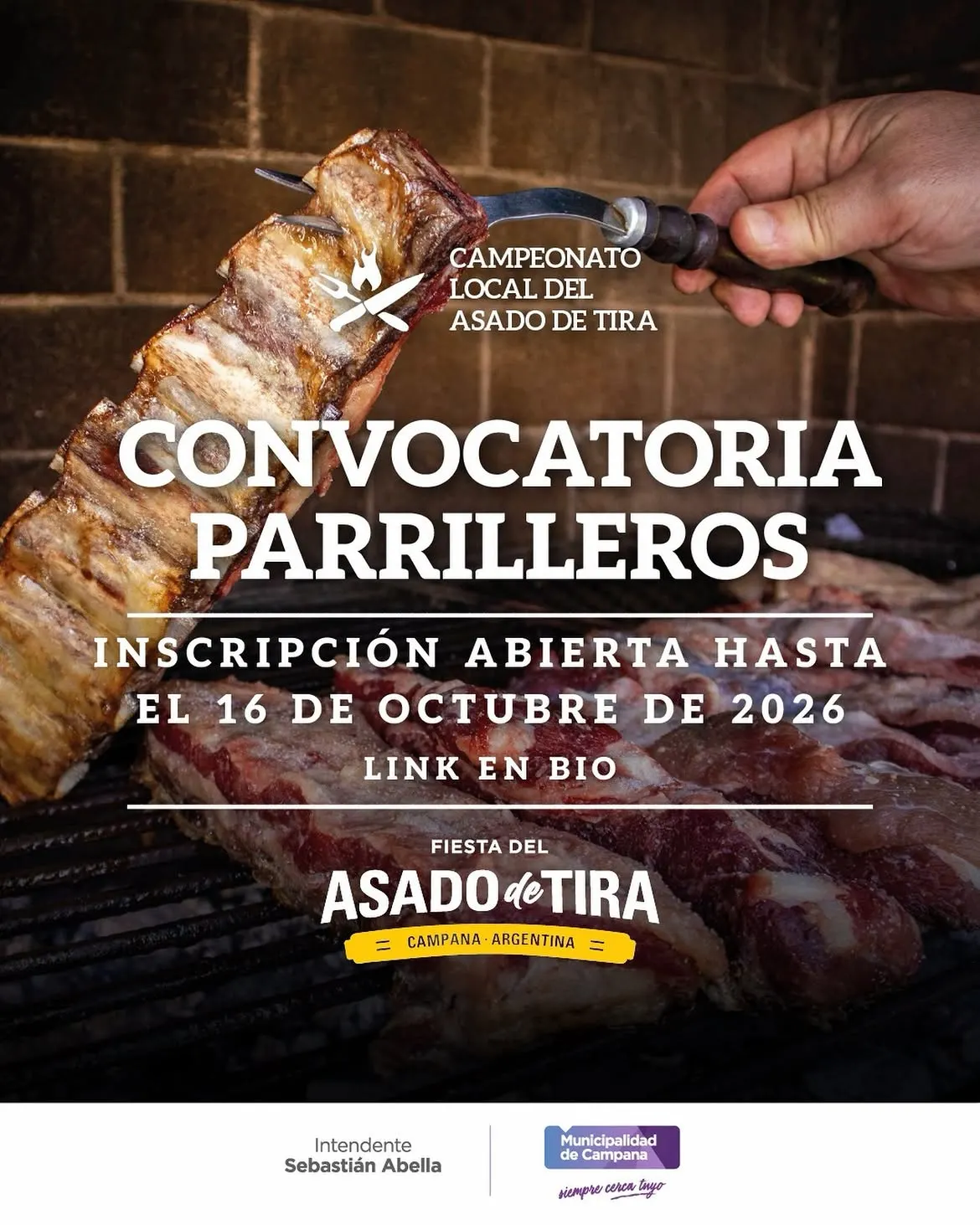 Últimos días para anotarse al Campeonato del Asado de Tira en Campana, cómo inscribirse