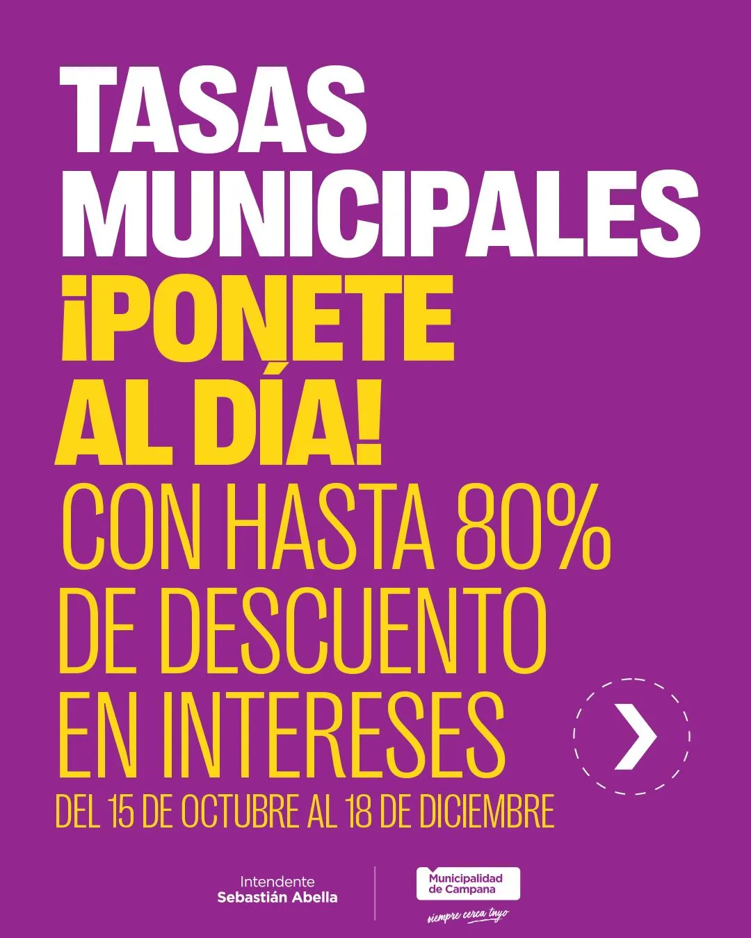 Moratoria municipal en Campana: cómo pagar deudas con hasta un 80% de descuento en intereses
