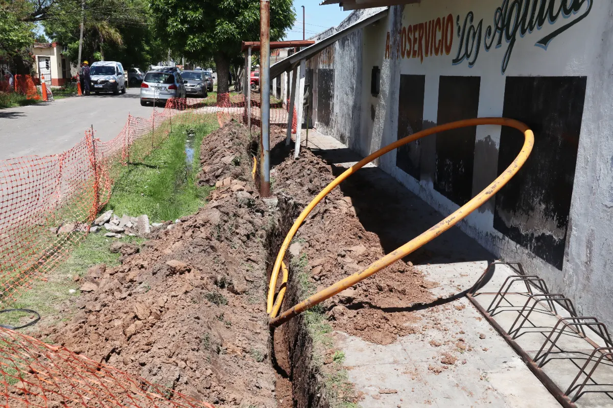 Gas natural en La Josefa: avanzan las obras para extender la red de gas natural a más hogares de Campana